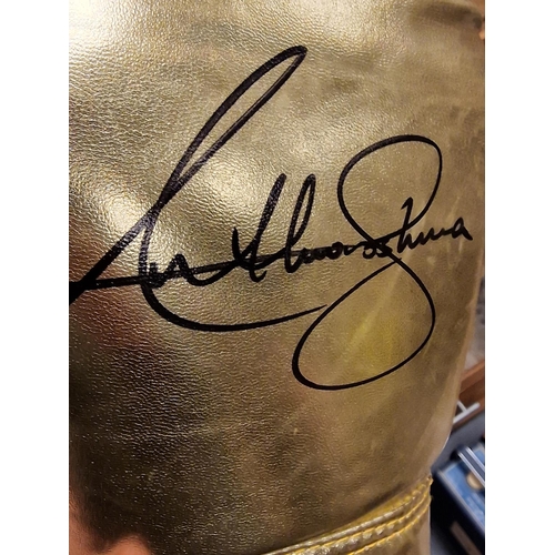 14c - Boxing Collectable Memorabilia - Signed Anthony Joshua Golden Glove + the 2017 Klitschko vs Joshua T... 