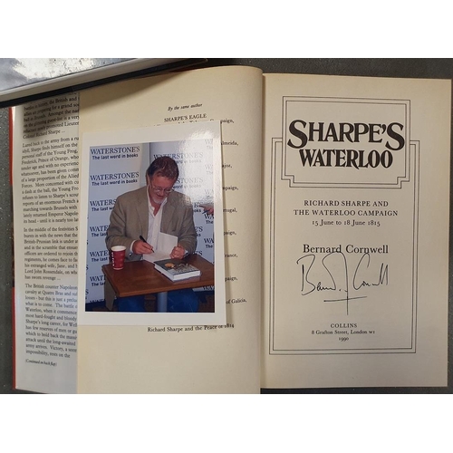 73d - Sharpe Book Collection by Bernard Cornwell including a Signed First Edition