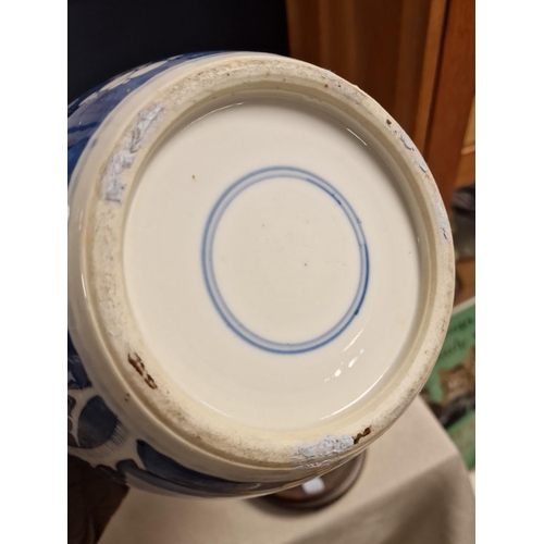 37 - Early 20th Century Chinese Ginger Jar & Stand