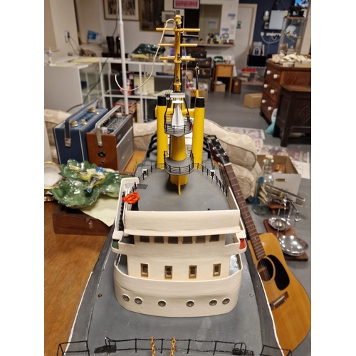 48 - Large Lloydsman Tug Sailing Boat - Working Order once the Remote electronics are assembled
