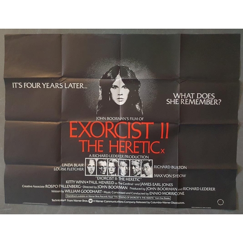 56e - Set of 5 horror original UK quad film posters (40