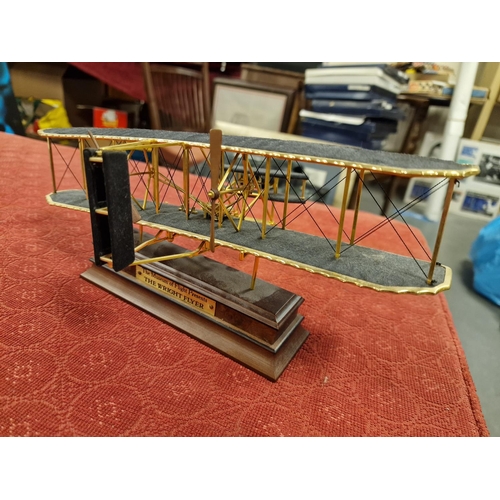 363 - Franklin Mint Wright Brothers BiPlane Model