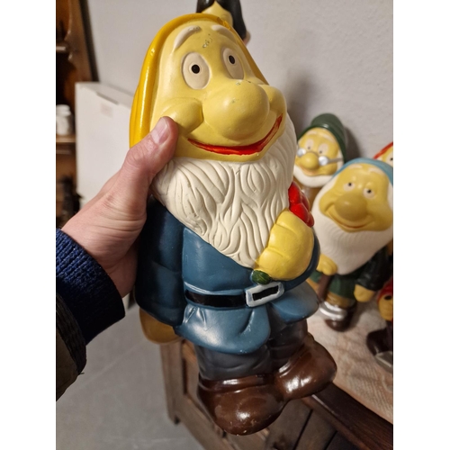 368 - Collection of Very Large Snow White and the Seven Dwarves Disney Figures