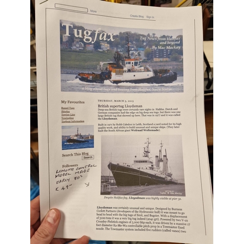 48 - Large Lloydsman Tug Sailing Boat - Working Order once the Remote electronics are assembled