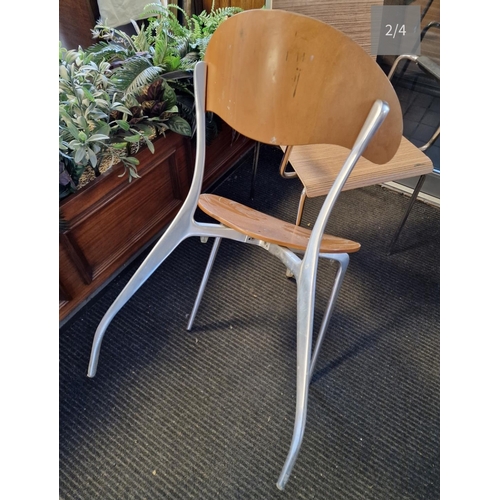 76c - Pair of Vintage Retro Scandinavian Chairs