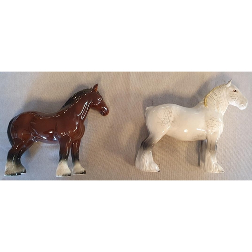 114 - Pair of Beswick Pottery Shirehorses