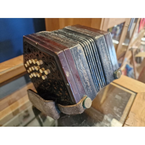 13 - Early Cased Concertina/Squeezebox