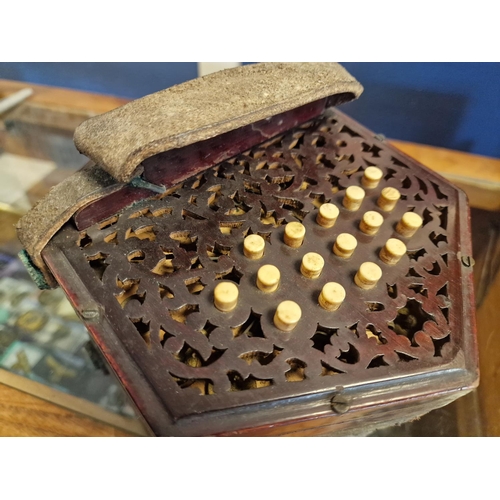 13 - Early Cased Concertina/Squeezebox