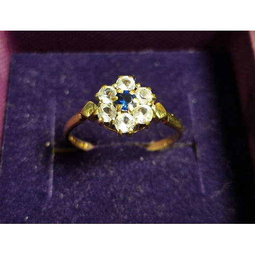 176 - 9ct Gold and Tanzanite Dress Ring, size N+0.5