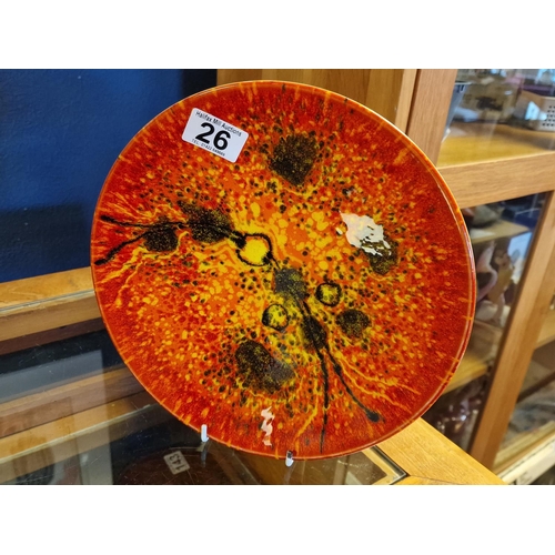 26 - Poole Pottery Venus The Planets Plate - 26.5cm diameter