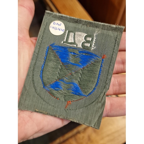 270 - Unworn Condition 'Don Cossack' Armshield Sleeve Patch with Cyrillic Lettering - issued to 1st and 5t... 