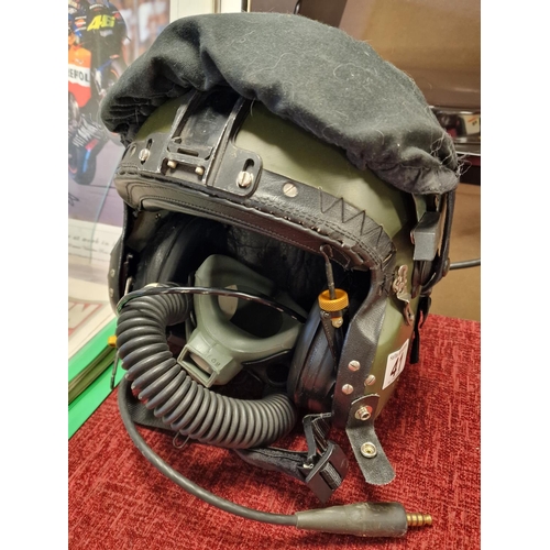 41 - Original RAF Pilots Helmet w/accessories