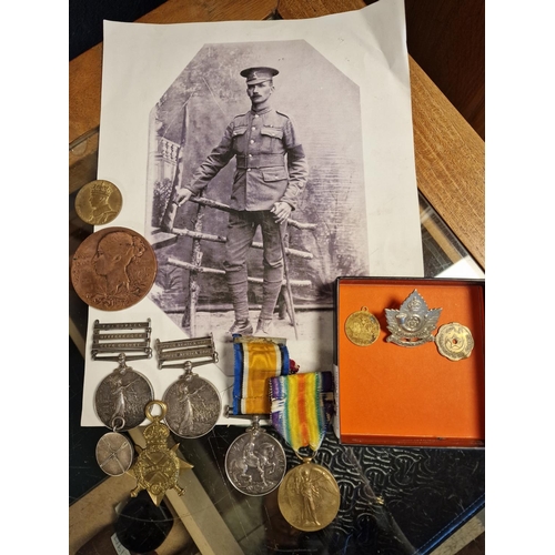 70 - Great Boer War and WWI Soldier's Medal Collection to include Turn-of-the-century South Africa and Tr... 