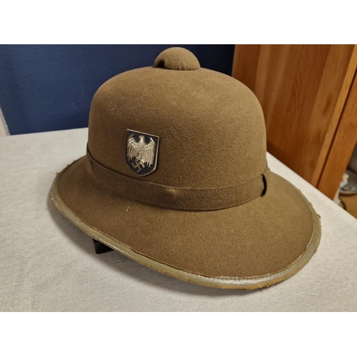 79a - WWII World War Two German Africa Corps Pith Helmet