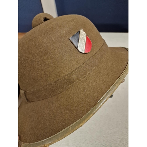 79a - WWII World War Two German Africa Corps Pith Helmet