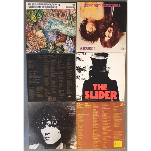 80 - Collection of 6 Vinyl Records LPs by T Rex, comprising Prophets Seers & Sages, Unicorn/a Beard of St... 