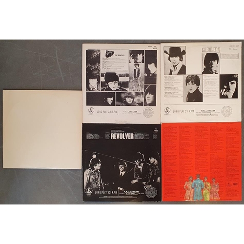 83 - Collection of 5 classic Vinyl Records LPs by the Beatles, comprising Help, Rubber Soul, Revolver, Sg... 