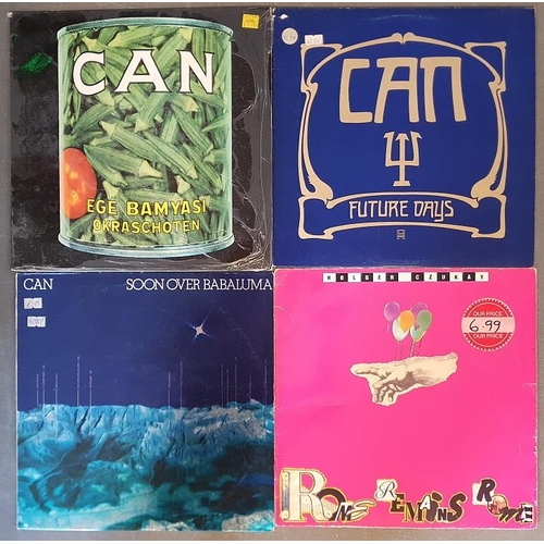 84 - Quartet of 4 Vinyl LP Records by Can & alumni, comprising Ege Banyasi, Future Days, Soon Over Babalu... 