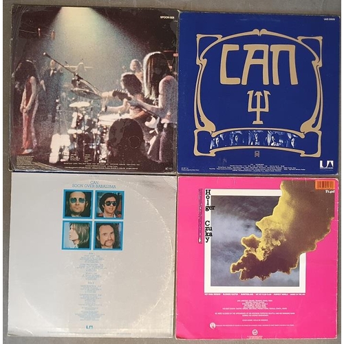 84 - Quartet of 4 Vinyl LP Records by Can & alumni, comprising Ege Banyasi, Future Days, Soon Over Babalu... 