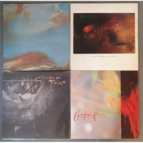 85 - Collection of 3 Vinyl LP Records by Cocteau Twins, comprising Treasure, Victorialand, Echoes in a Sh... 