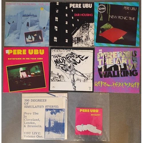 86 - Excellent collection of Pere Ubu LP Vinyl Records and singles, comprising albums Song of the Bailing... 