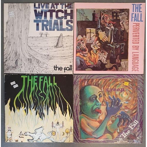 90b - Collection of 4 Vinyl LP Records albums by The Fall, comprising Live at the Witch Trials, Perverted ... 