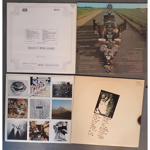 93a - Quartet of 4 Vinyl LP Records by Pink Floyd & alumni, comprisingUmmaGumma, a Nice Pair, Relics and t... 