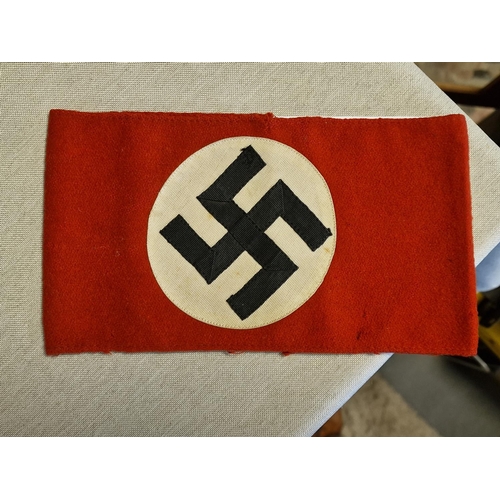 312 - WWII SA Stormtrooper Wool Uniform Armband with Swastika