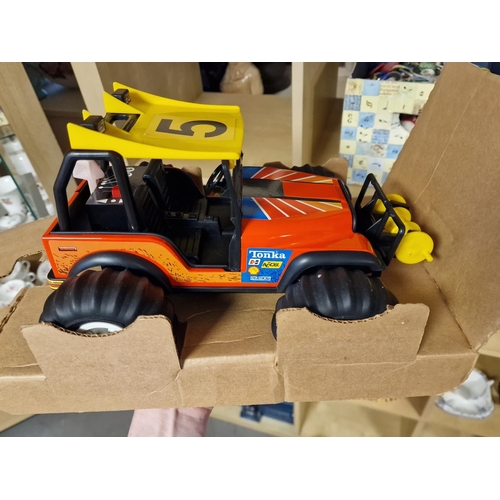 240a - Boxed and in VGC Tonka Power Shift Mountain Master Battery-Operated Kart Car