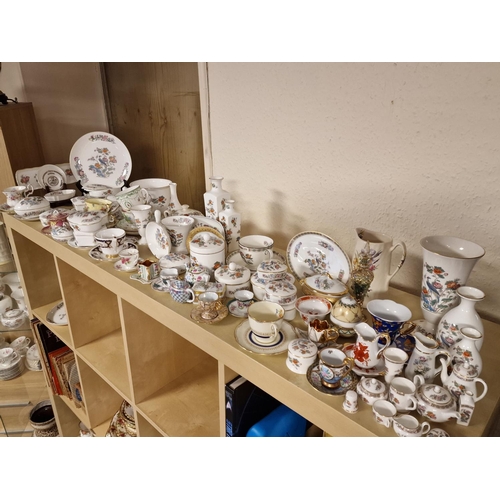 58t - Massive Collection of Ceramics, mostly Wedgwood Kutani Crane Decorative and Tea Wares + Miniatures