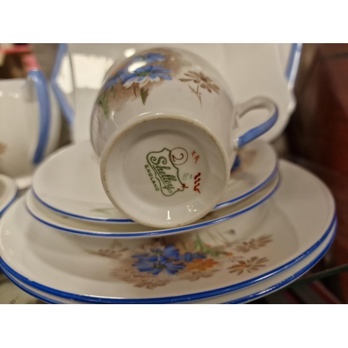 58p - Shelley Floral Tea Set