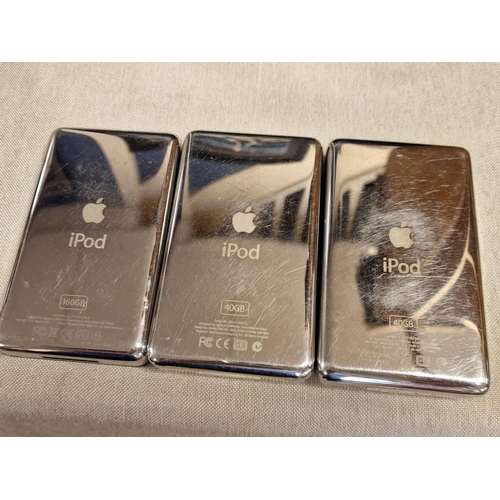 133b - Trio of First Generation iPods - 160GB and Two 40GBs