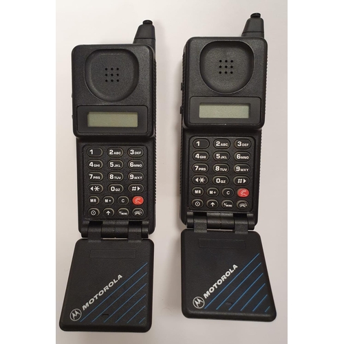 133f - Collection of Five Motorola Retro Mobile Phones inc Micro TAC Classic, Star TAC, V50 and MR30 Talkah... 