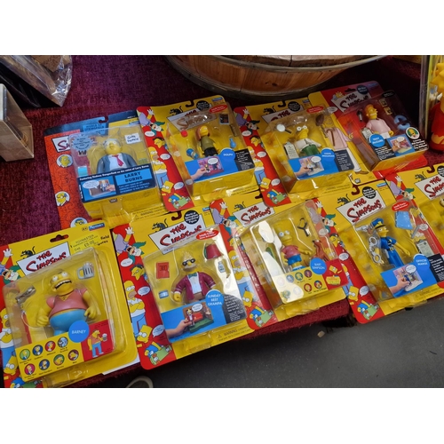 154 - Collection of Various Simpsons Cartoon Toys and Model Figures