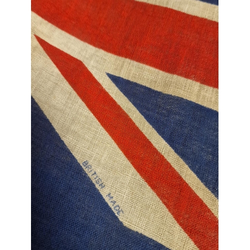 24a - British Made Union Jack Ensign Flag and Pole - possibly for Naval use - Militaria Interest - 86x40cm