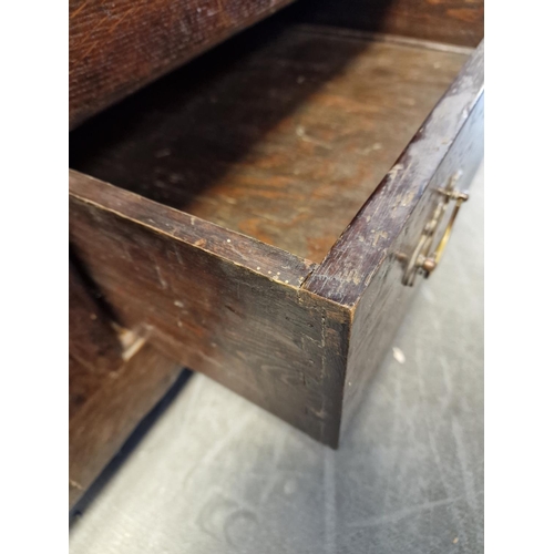 64 - Late 18th Century Two Drawer Oak Coffer/Blanket Box - 150x56x82cm