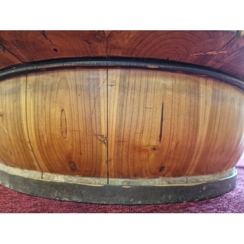 68b - Very Large Vintage Chinese Wooden Centerpiece Bowl