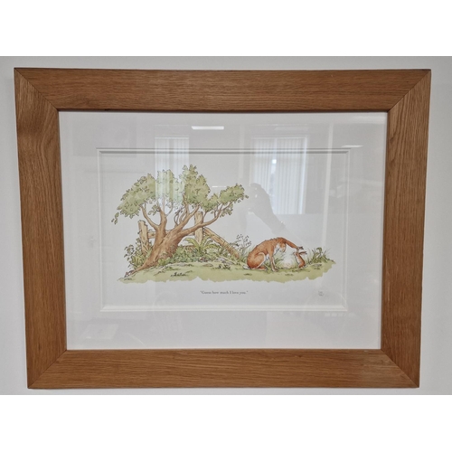 68f - Trio of Large Well Framed 'Guess How Much I Love you' Anita Jeram Rabbit Collectors Edition Prints