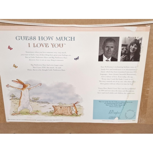 68f - Trio of Large Well Framed 'Guess How Much I Love you' Anita Jeram Rabbit Collectors Edition Prints