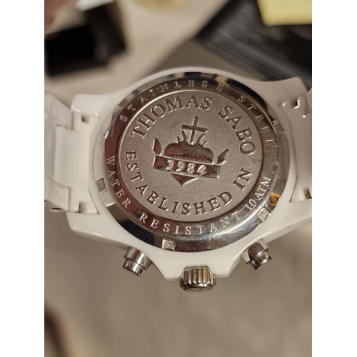 255 - Boxed Thomas Sabo White Fashion Watch