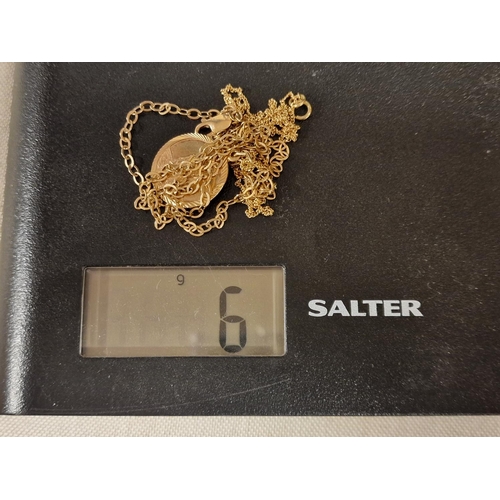 172 - 9ct Gold St Christopher Pendant Chain + a Nice 9ct Gold Necklace  - combined weight 6g