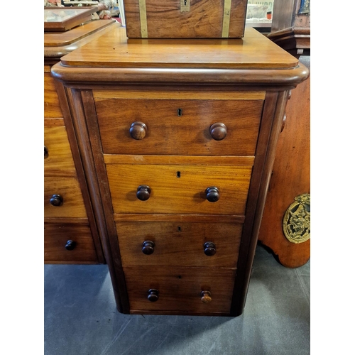 40a - 1920's 4 Drawer Oak Chest of Drawers, great patina - 80cm x 49cm x 55cm