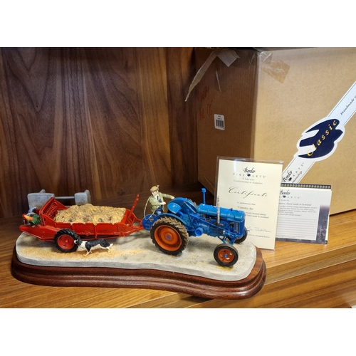 67 - Boxed Border Fine Arts 'Country Air' Farming Tractor Figure B1163 - David Ayres