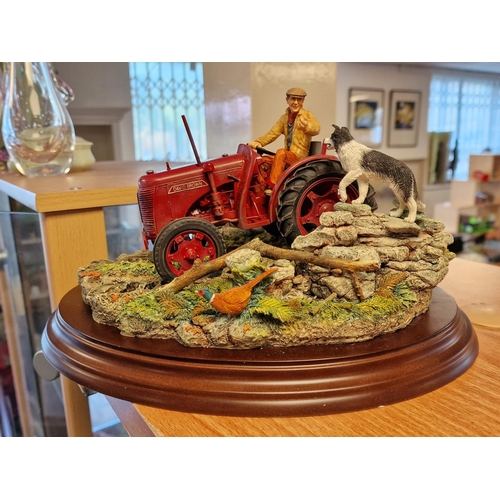 69 - Boxed Country Artists 'Room for Two' Farming Tractor Figure - Border Fine Arts Interest