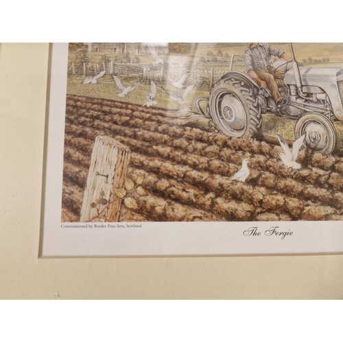 69a - Set of Ten As-New Border Fine Arts James Herriot Farming Tractor Prints - 1995 to 2001