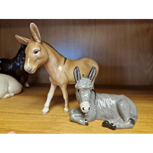 69l - Pair of Beswick Donkeys