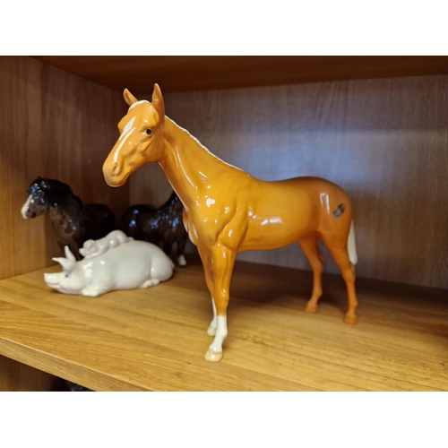 69n - Beswick Palomino Horse Figure