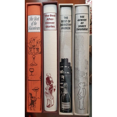 71 - Set of 7 Folio Society cased hardback humour and poetry collections, comprising 'the Best of the Mar... 