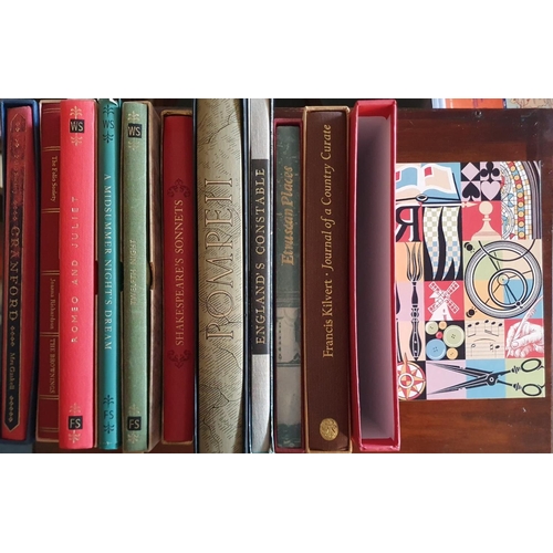 82 - Collection of Eleven Cased Classics Folio Society Books inc Shakespeare, Inventions of the Middle Ag... 