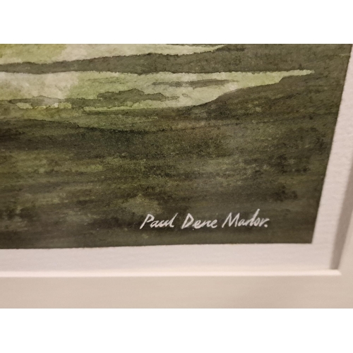 94c - Well-Framed Yorkshire Dales Watercolour by Paul Dene Marlor (1969-) - 59x49cm